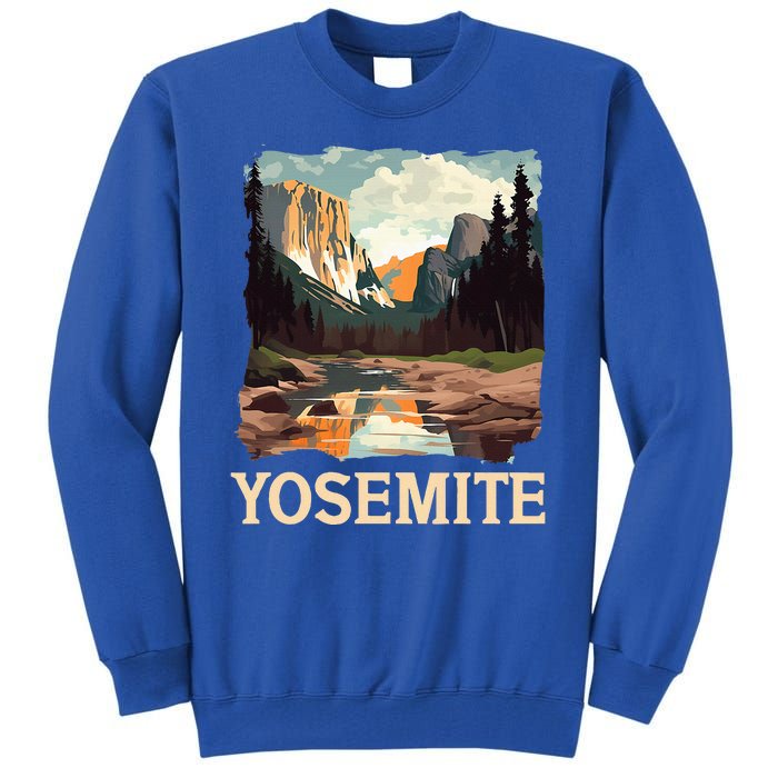 Yosemite National Park Adventure Hiking Nature Design Tall Sweatshirt