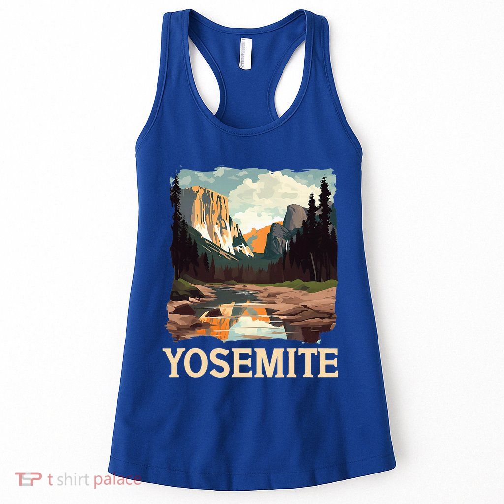 Yosemite National Park Adventure Hiking Nature Design Womens Tank Top