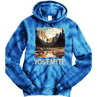 Yosemite National Park Adventure Hiking Nature Design Tie Dye Hoodie