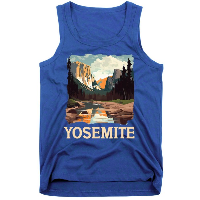 Yosemite National Park Adventure Hiking Nature Design Tank Top