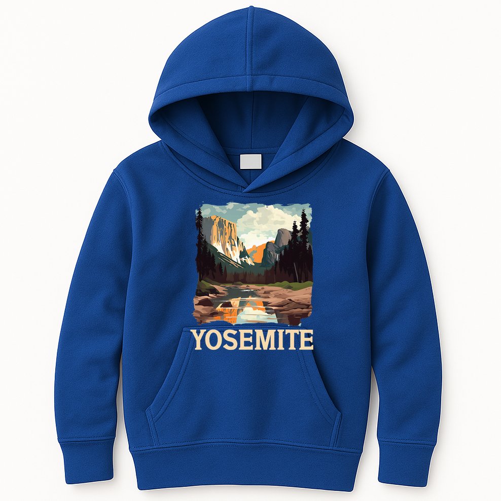 Yosemite National Park Adventure Hiking Nature Design Kids Hoodie