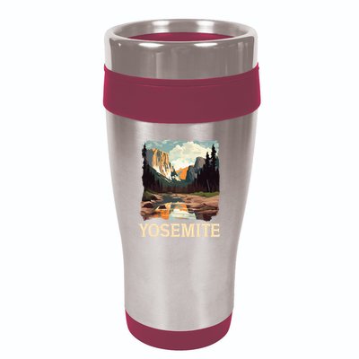 Yosemite National Park Adventure Hiking Nature Design 16oz Travel Tumbler