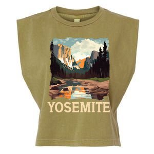 Yosemite National Park Adventure Hiking Nature Design Garment-Dyed Women's Muscle Tee