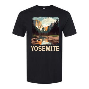 Yosemite National Park Adventure Hiking Nature Design Softstyle CVC T-Shirt