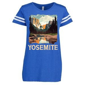 Yosemite National Park Adventure Hiking Nature Design Enza Ladies Jersey Football T-Shirt