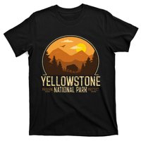 Yellowstone National Park Adventure Retro Hiking T-Shirt