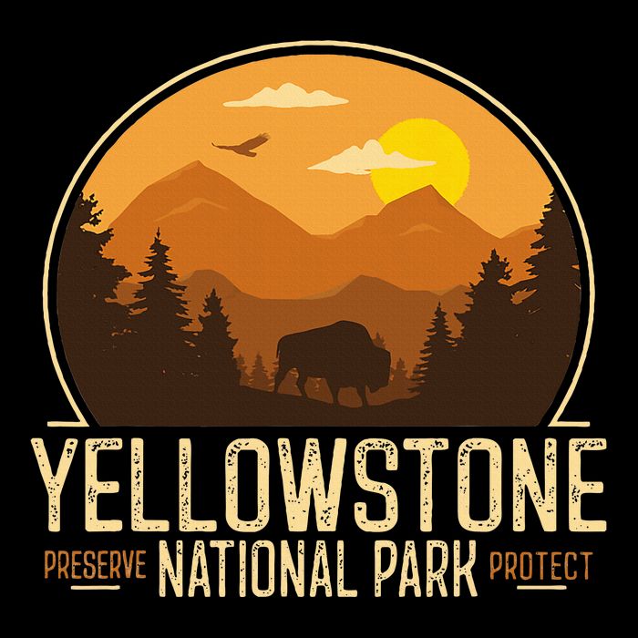 Yellowstone National Park Adventure Retro Hiking Toddler T-Shirt