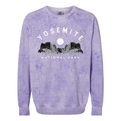 Yosemite National Park Hiking Enthusiasts Colorblast Crewneck Sweatshirt