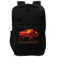 Yellowstone National Park Wyoming Buffalo Bison Sunset Impact Tech Backpack