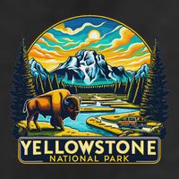 Yellowstone National Park Cool Comfort Performance Bucket Hat