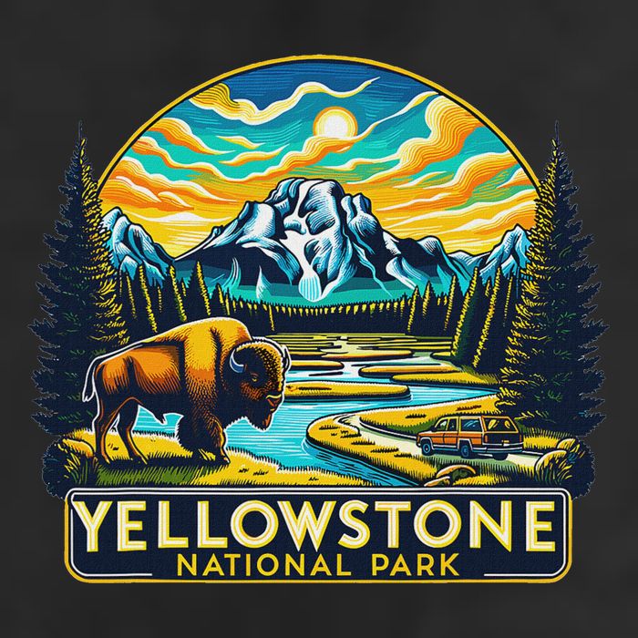 Yellowstone National Park Cool Comfort Performance Bucket Hat