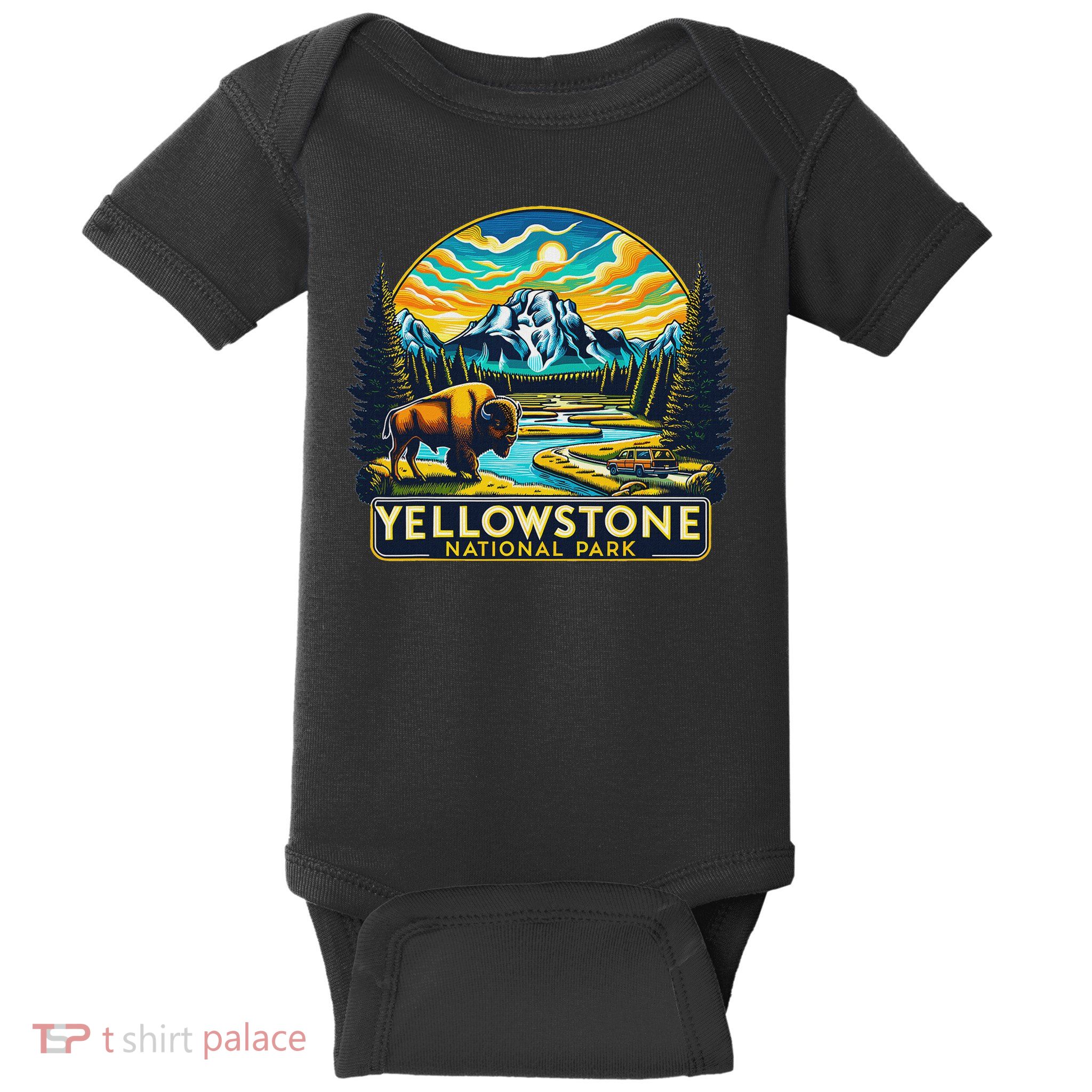 Yellowstone National Park Baby Bodysuit