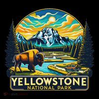 Yellowstone National Park Baby Bodysuit