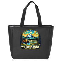 Yellowstone National Park Zip Tote Bag