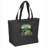 Yellowstone National Park Zip Tote Bag