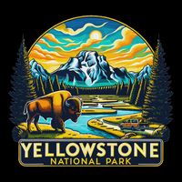 Yellowstone National Park Zip Tote Bag