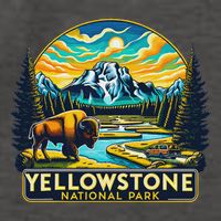 Yellowstone National Park Vector Backpack