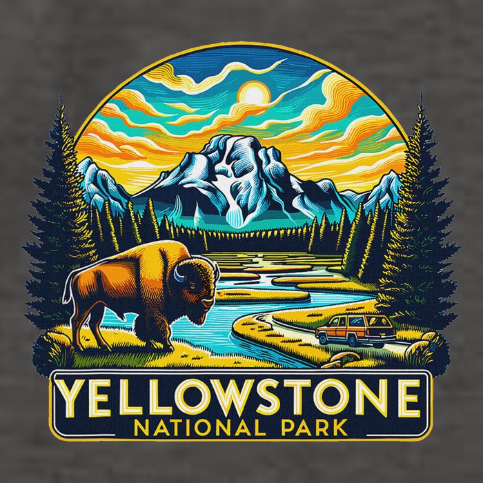 Yellowstone National Park Vector Backpack