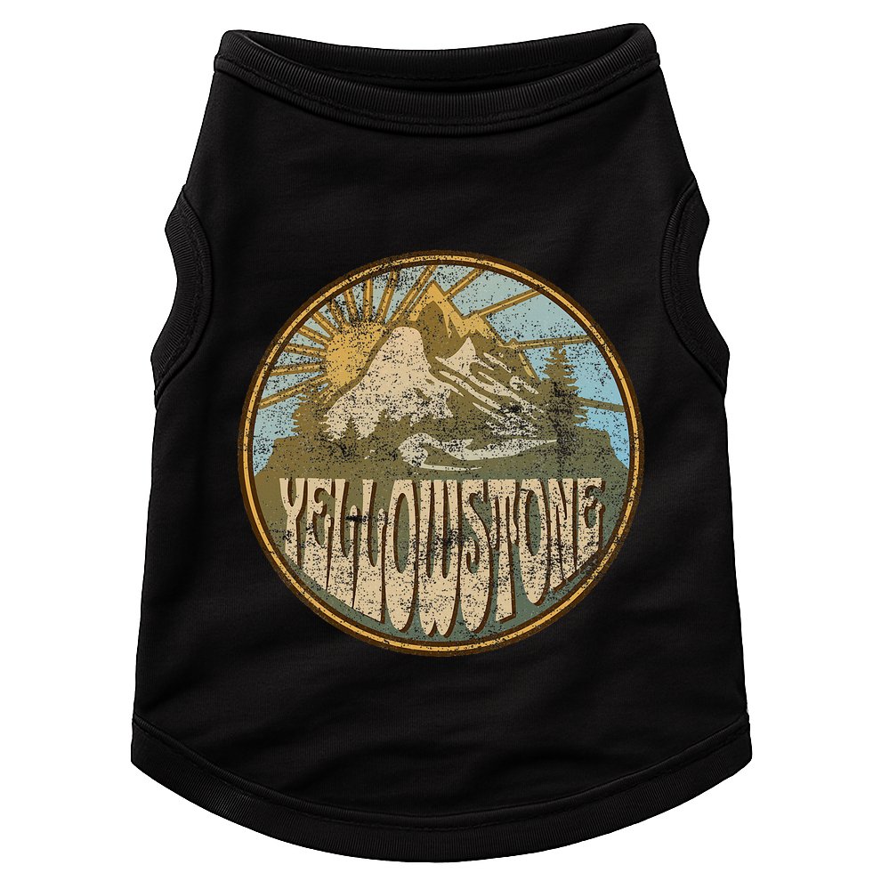 Yellowstone National Park Nature Mountains Hiking Outdoors Doggie Tank