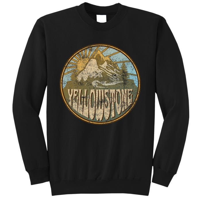 Yellowstone National Park Nature Mountains Hiking Outdoors Sweatshirt