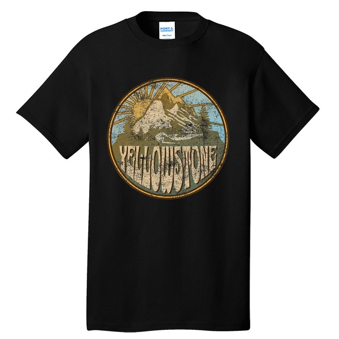 Yellowstone National Park Nature Mountains Hiking Outdoors Tall T-Shirt