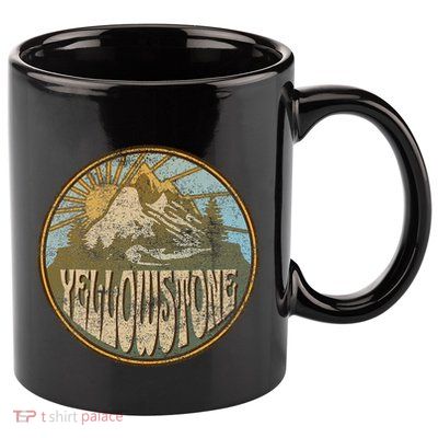 Yellowstone National Park Nature Mountains Hiking Outdoors 11oz C Handle Ceramic Mug
