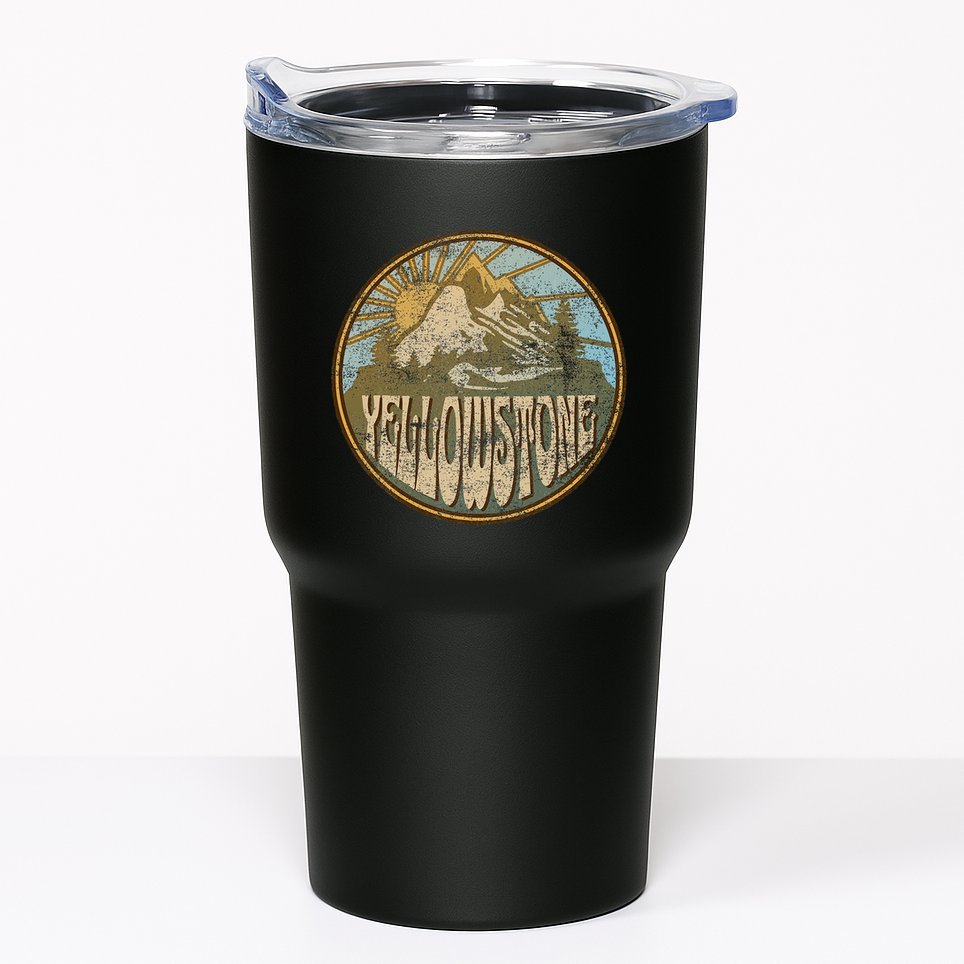 Yellowstone National Park Nature Mountains Hiking Outdoors Tumbler