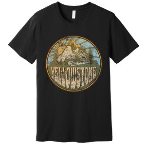 Yellowstone National Park Nature Mountains Hiking Outdoors Premium T-Shirt