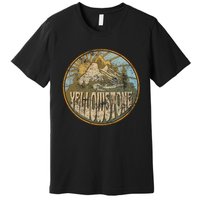 Yellowstone National Park Nature Mountains Hiking Outdoors Premium T-Shirt