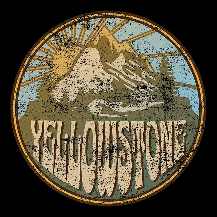 Yellowstone National Park Nature Mountains Hiking Outdoors Baby Bodysuit