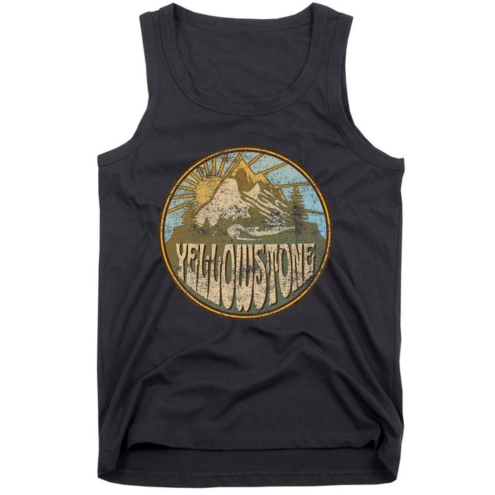 Yellowstone National Park Nature Mountains Hiking Outdoors Tank Top