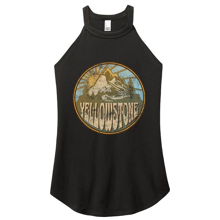 Yellowstone National Park Nature Mountains Hiking Outdoors Women's Perfect Tri Rocker Tank