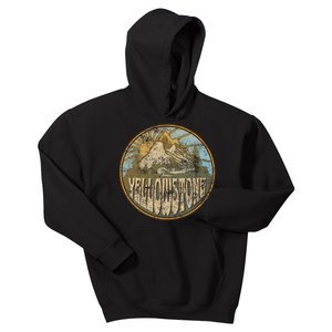 Yellowstone National Park Nature Mountains Hiking Outdoors Kids Hoodie