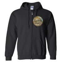 Yellowstone National Park Nature Mountains Hiking Outdoors Full Zip Hoodie