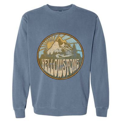 Yellowstone National Park Nature Mountains Hiking Outdoors Garment-Dyed Sweatshirt