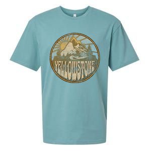 Yellowstone National Park Nature Mountains Hiking Outdoors Sueded Cloud Jersey T-Shirt