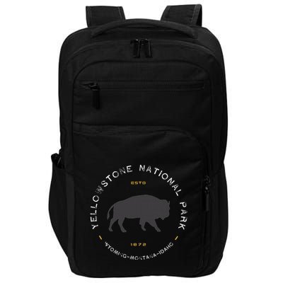 Yellowstone National Park Retro Vintage Graphic Impact Tech Backpack