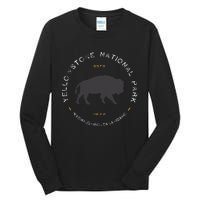 Yellowstone National Park Retro Vintage Graphic Tall Long Sleeve T-Shirt