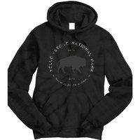 Yellowstone National Park Retro Vintage Graphic Tie Dye Hoodie