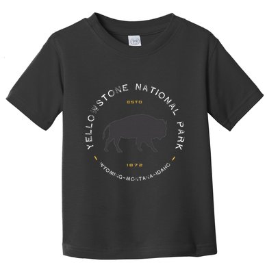 Yellowstone National Park Retro Vintage Graphic Toddler T-Shirt
