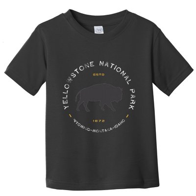 Yellowstone National Park Retro Vintage Graphic Toddler T-Shirt