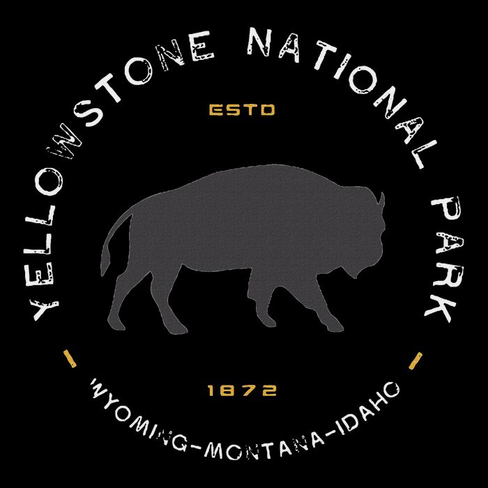 Yellowstone National Park Retro Vintage Graphic Womens T-Shirt