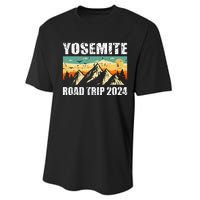 Yosemite National Park Travel Traveling 2024 Performance Sprint T-Shirt