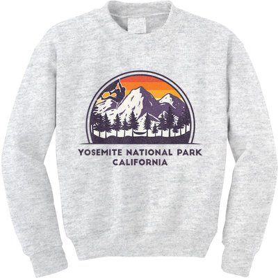 Yosemite National Park, California Rock Climbing Hiking Kids Sweatshirt