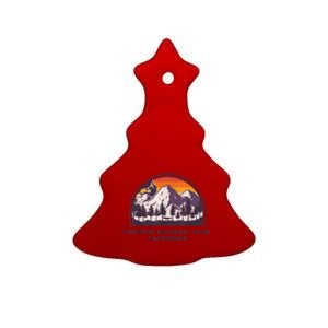 Yosemite National Park, California Rock Climbing Hiking Ceramic Tree Ornament