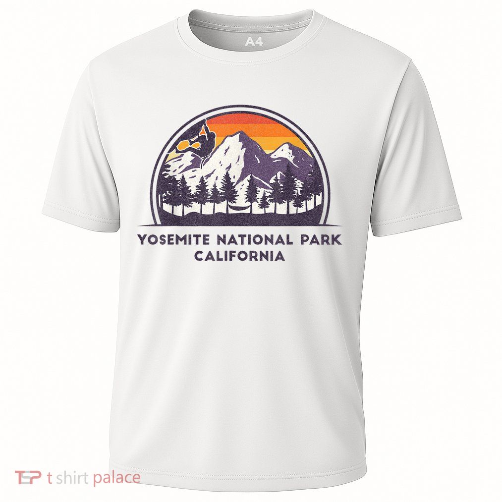 Yosemite National Park, California Rock Climbing Hiking Performance Shirt