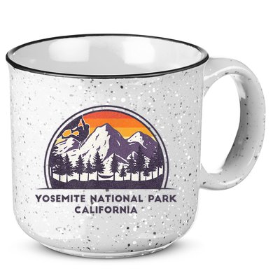 Yosemite National Park, California Rock Climbing Hiking 15oz Campfire Ceramic Mug