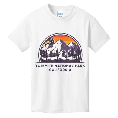 Yosemite National Park, California Rock Climbing Hiking Kids T-Shirt