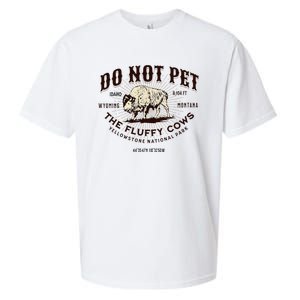 Yellowstone National Park Do Not Pet The Fluffy Cows Bison Sueded Cloud Jersey T-Shirt