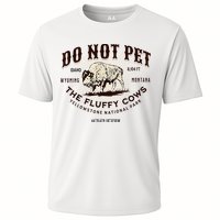 Yellowstone National Park Do Not Pet The Fluffy Cows Bison Cooling Performance Crew T-Shirt